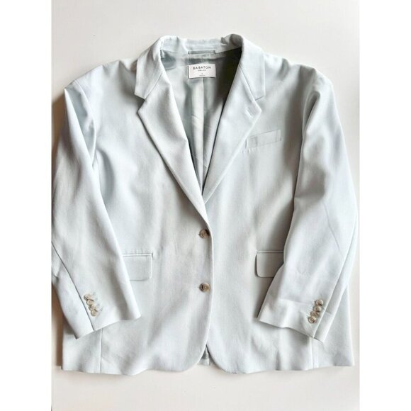 Aritzia BABATON ATELIER Vogue Cruise Blue Single Oversized Blazer Jacket, Size 3 - Picture 5 of 16